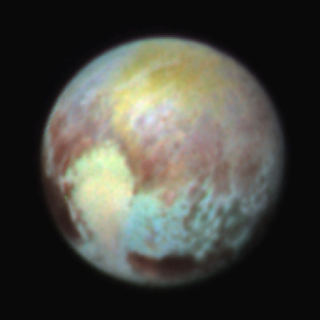 Illustration for article titled The Science so far on Pluto's Broken Heart in Latest Enhanced-Color Pics